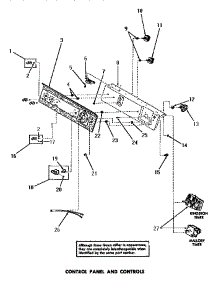 12 - Control Panel & Controls parts for Amana Washer DA9011 from AppliancePartsPros.com