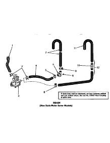 15 - Drain parts for Amana Washer DA9011 from AppliancePartsPros.com
