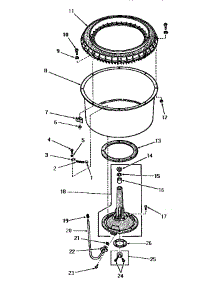 03 - Agitator Post And Spin Tub parts for Amana Washer DA9041 from AppliancePartsPros.com