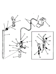 05 - Bleach Dispenser parts for Amana Washer DA9041 from AppliancePartsPros.com