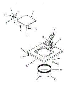 07 - Cabinet Top And Loading Door parts for Amana Washer DA9041 from AppliancePartsPros.com