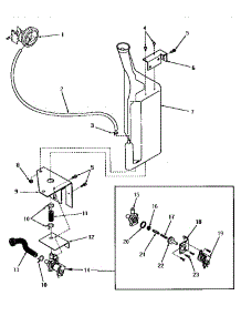 22 - Reservoir & Drain Valve parts for Amana Washer DA9041 from AppliancePartsPros.com