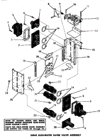 02 - 23848 Suds-Water Saver Valve Assy parts for Amana Washer DA9043 from AppliancePartsPros.com