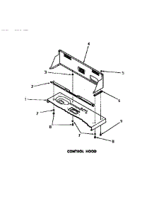 13 - Control Hood parts for Amana Washer DA9043 from AppliancePartsPros.com