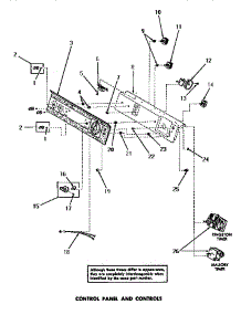 14 - Control Panel & Controls parts for Amana Washer DA9043 from AppliancePartsPros.com