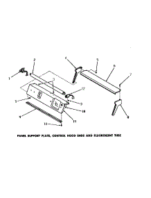 21 - Pan Supp Plt / Ctrl Hood Ends & Flour Tube parts for Amana Washer DA9043 from AppliancePartsPros.com