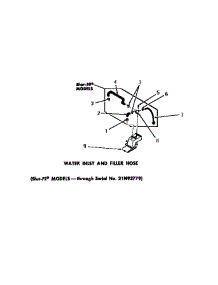 30 - Water Inlet & Filler Hose parts for Amana Washer DA9043 from AppliancePartsPros.com