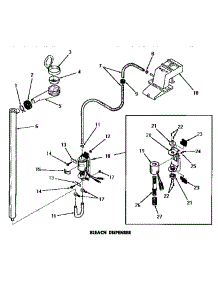 08 - Bleach Dispenser parts for Amana Washer DA9101 from AppliancePartsPros.com