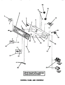 12 - Control Panel & Controls parts for Amana Washer DA9101 from AppliancePartsPros.com