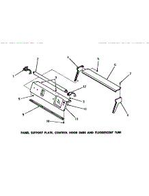 19 - Pan Supp Plt / Ctrl Hood Ends & Flour Tube parts for Amana Washer DA9101 from AppliancePartsPros.com