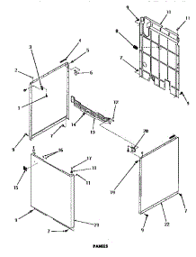20 - Panels parts for Amana Washer DA9101 from AppliancePartsPros.com