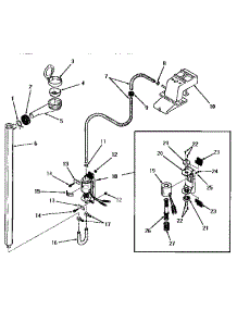 10 - Bleach Dispenser parts for Amana Washer DA9103 from AppliancePartsPros.com