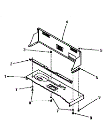 13 - Control Hood parts for Amana Washer DA9103 from AppliancePartsPros.com