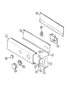 02 - Control Panel parts for Admiral Washer DAV2240AWA from AppliancePartsPros.com