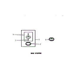 04 - Sink Stopper parts for Amana Washer DB7221N from AppliancePartsPros.com