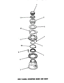 03 - Sink Flange, Mtg Rings & Boot parts for Amana Washer DB8181N from AppliancePartsPros.com