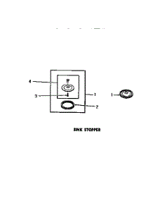 04 - Sink Stopper parts for Amana Washer DB8181N from AppliancePartsPros.com