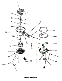 02 - Motor Assy parts for Amana Washer DB8201N from AppliancePartsPros.com