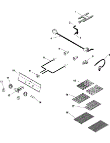 02 - Controls parts for Dynasty Grill DBQ30MAD from AppliancePartsPros.com