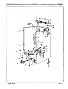 05 - Frame parts for Maytag Dishwasher DC24B6 from AppliancePartsPros.com