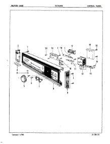 02 - Control Panel parts for Maytag Dishwasher DC24B6R from AppliancePartsPros.com