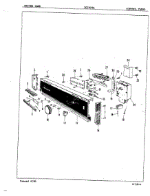 02 - Control Panel parts for Maytag Dishwasher DC24D6A from AppliancePartsPros.com