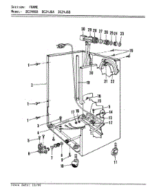 04 - Frame parts for Maytag Dishwasher DC24H6B from AppliancePartsPros.com