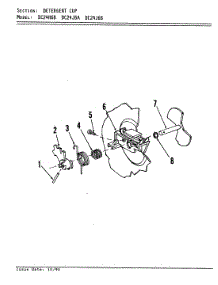 02 - Detergent Cup parts for Maytag Dishwasher DC24J6A from AppliancePartsPros.com