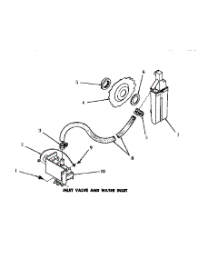 06 - Inlet Valve And Water Inlet parts for Amana Dishwasher DC5600 from AppliancePartsPros.com