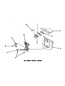 09 - M110204 Door Latch parts for Amana Dishwasher DC5600 from AppliancePartsPros.com