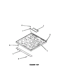 04 - Cabinet Top parts for Amana Dishwasher DC5610 from AppliancePartsPros.com