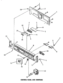 05 - Control Panel & Controls parts for Amana Dishwasher DC5610 from AppliancePartsPros.com