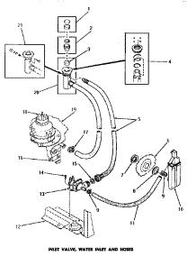 07 - Inlet Valve, Water Inlet & Hoses parts for Amana Dishwasher DC5610 from AppliancePartsPros.com