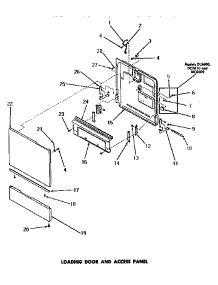 08 - Loading Door & Access Panel parts for Amana Dishwasher DC5610 from AppliancePartsPros.com