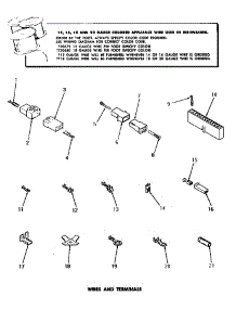 17 - Wires & Terminals parts for Amana Dishwasher DC5610 from AppliancePartsPros.com