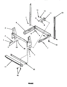 05 - Frame parts for Amana Dishwasher DC5700 from AppliancePartsPros.com