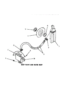 06 - Inlet Valve & Water Inlet parts for Amana Dishwasher DC5700 from AppliancePartsPros.com