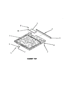 04 - Cabinet Top parts for Amana Dishwasher DC5710 from AppliancePartsPros.com