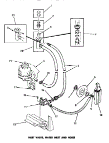 07 - Inlet Valve, Water Inlet & Hoses parts for Amana Dishwasher DC5710 from AppliancePartsPros.com