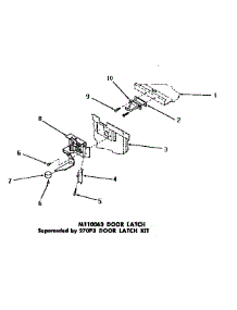 09 - M110063 Door Latch parts for Amana Dishwasher DC5710 from AppliancePartsPros.com