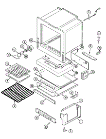 05 - Oven / Base parts for Amana Range DCF3315AW from AppliancePartsPros.com