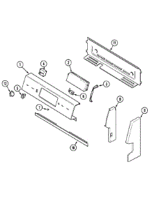 02 - Control Panel parts for Amana Range DCF4215AC from AppliancePartsPros.com