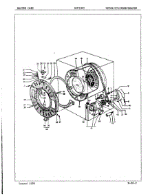 03 - Motor / Cylinder / Heater parts for Maytag Dryer DCP1085W from AppliancePartsPros.com