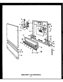 03 - Door Details parts for Amana Dishwasher DCR21101DOS from AppliancePartsPros.com