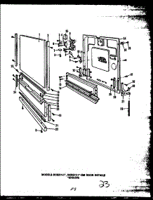03 - Door Details parts for Amana Dishwasher DCR21101WOM / DCR21101W-O from AppliancePartsPros.com