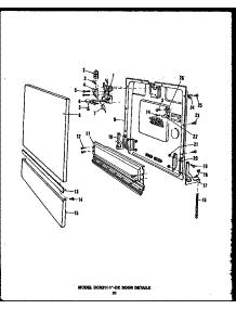 03 - Door Details parts for Amana Dishwasher DCR2111NOK from AppliancePartsPros.com