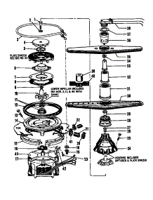 05 - Motor, Heater & Spray Arm Details parts for Amana Dishwasher DCR2251LOM from AppliancePartsPros.com