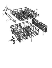05 - Rack Details parts for Amana Dishwasher DCS-211-1W / DCS-211-1 W from AppliancePartsPros.com