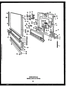 03 - Door Details parts for Amana Dishwasher DCS21501WOA from AppliancePartsPros.com