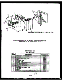 02 - Detergent Cup parts for Amana Dishwasher DCS215-1C / DCS21501C from AppliancePartsPros.com